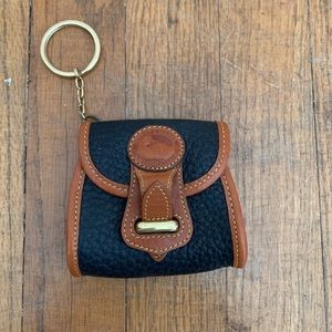 Dooney & Bourke Leather Coin Purse Key Chain